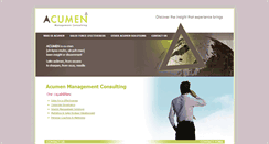 Desktop Screenshot of acumenmanagement.ca