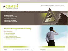 Tablet Screenshot of acumenmanagement.ca